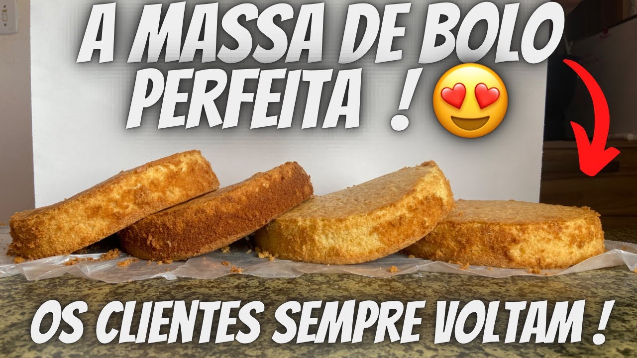 MASSA DE BOLO QUE FAZ SUCESSO/ massa de bolo amanteigada