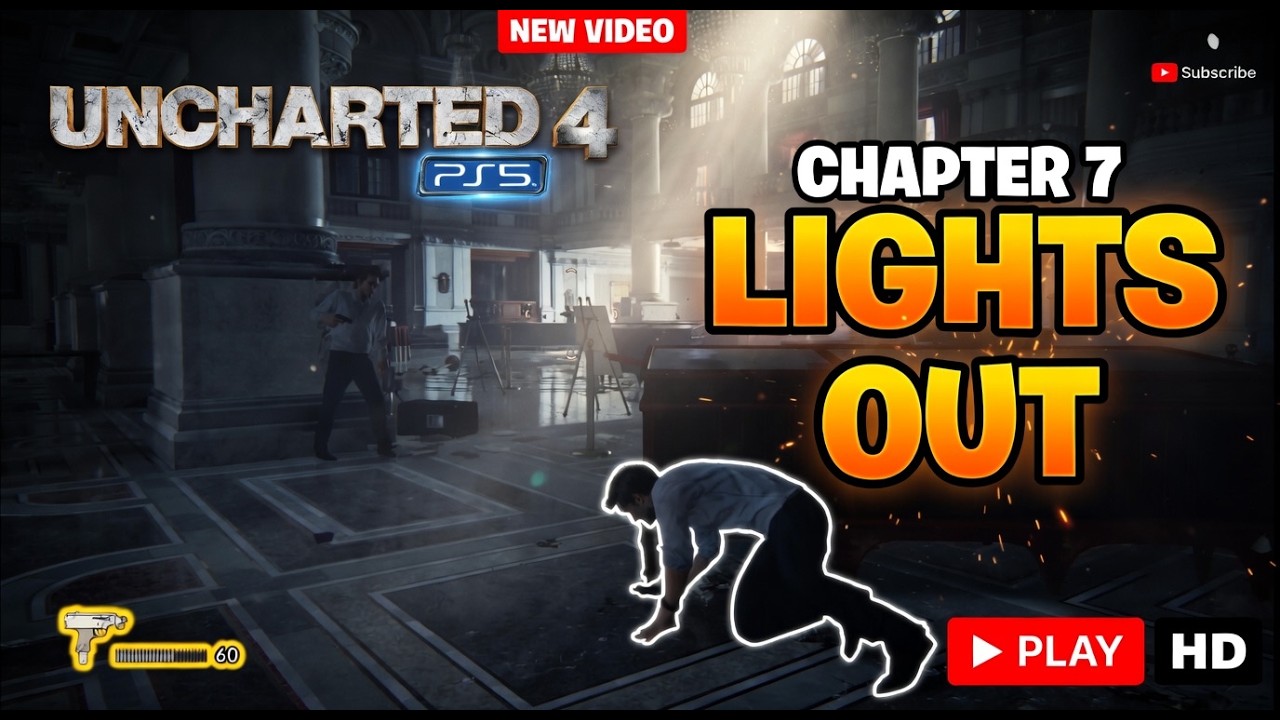 Uncharted 4 A Thief's End -  Full Chapter 7 LIGHTS OUT🔥 Epic Gameplay! #uncharted4 #ps5