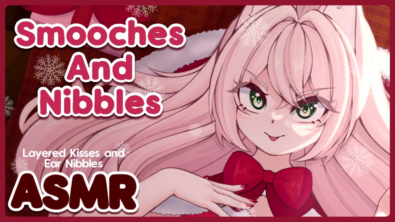 [ASMR] Smooches and Nibbles for Christmas! ~ Layered Kisses and Ear Nibbles ♡