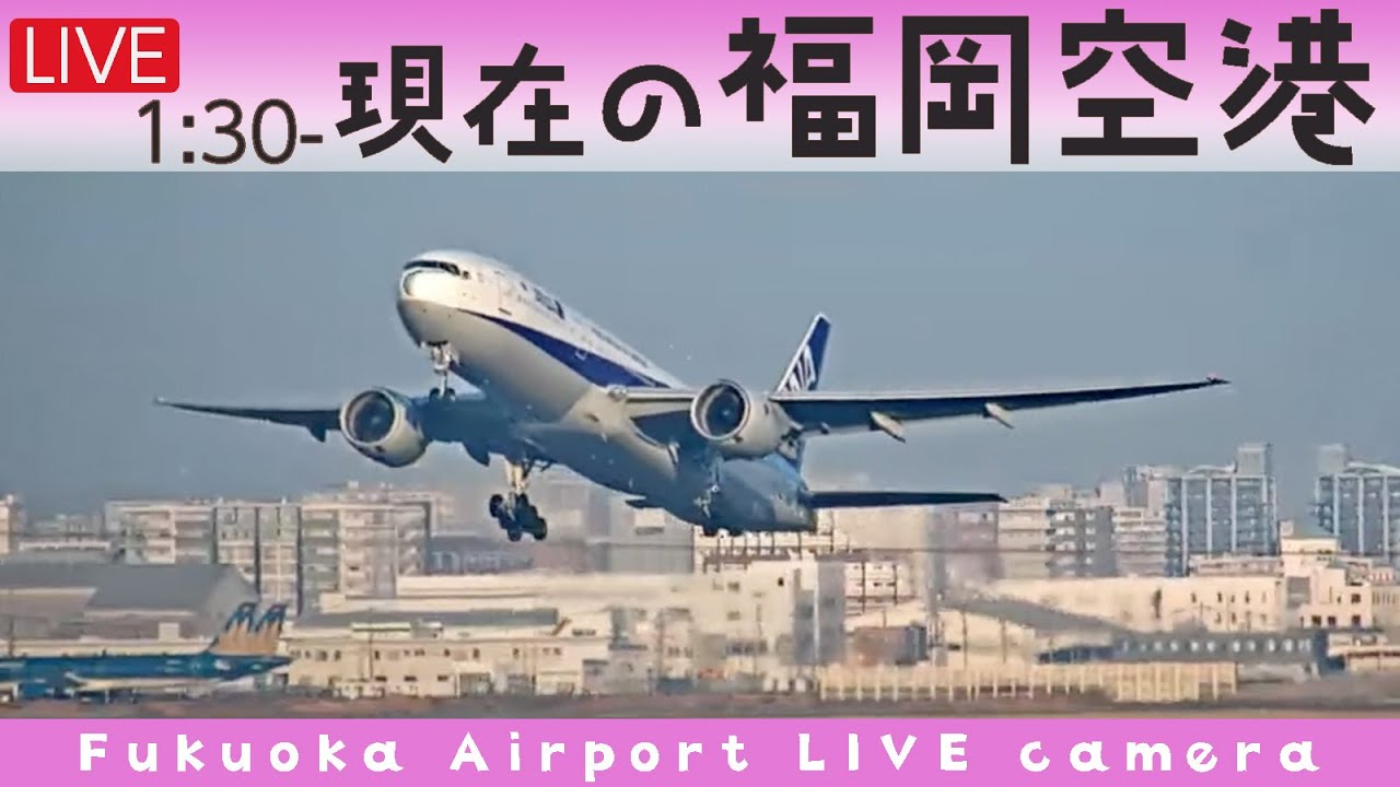 【LIVE】✈️福岡空港ライブカメラ 2023-11-20 01:30- Fukuoka Airport Live Camera