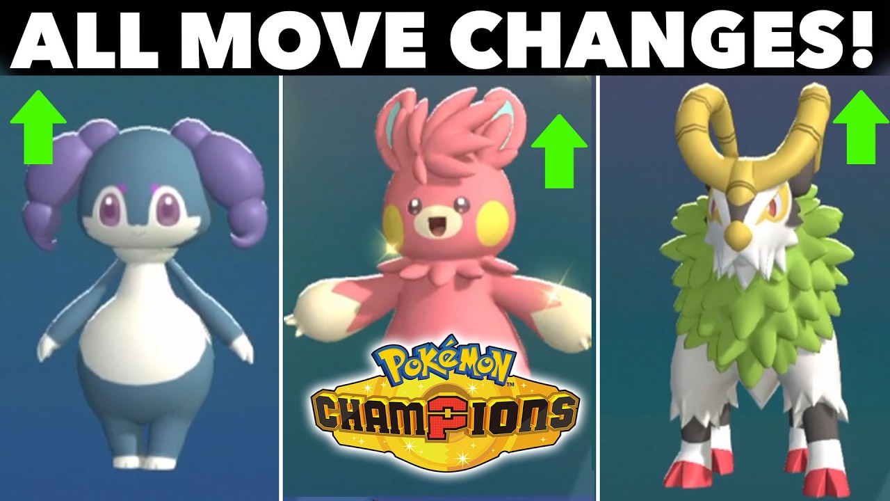 ALL BUFFS, NERFS & MOVE CHANGES in Pok&eacute;mon Champions