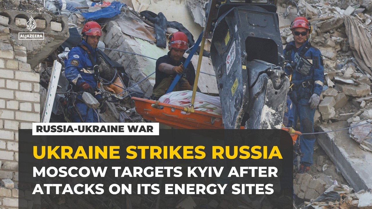 Russia launches massive strike on Ukraine's Kyiv in retaliation for oil refinery attacks