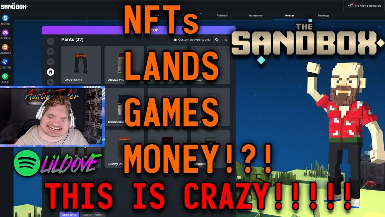 THE SANDBOX CHARACTER CREATION!! NFT, LANDS, GAME MAKER!?