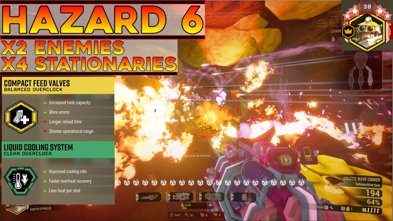 Underused Overclocks vs Hazard 6 x2 Enemies | Deep Rock Galactic