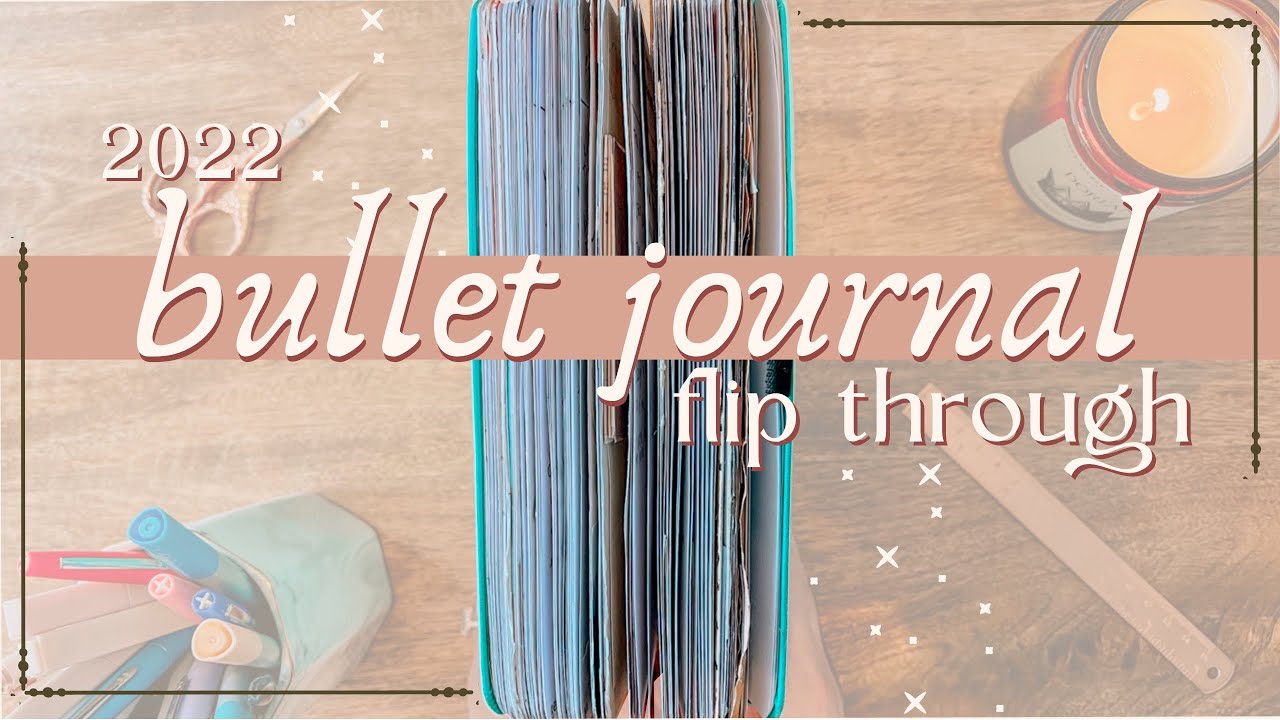 2022 reading bullet journal flip through