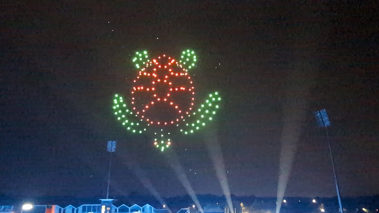Durham riverside drone show
