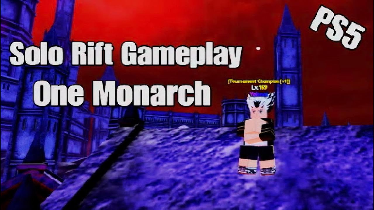 Solo Rift Gameplay with ONE MONARCH | Anime Vanguards Roblox