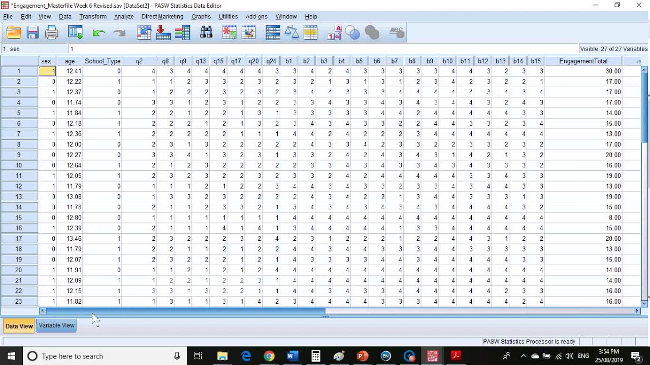 Method of Extreme Groups - Discrimination indices in SPSS