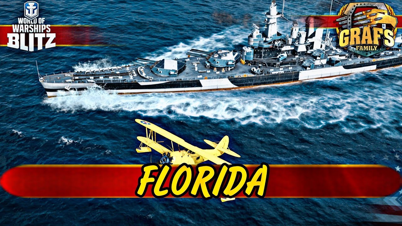 FLORIDA - американская тяночка. WoWS BLITZ. Альянс GRAFS FAMILY.