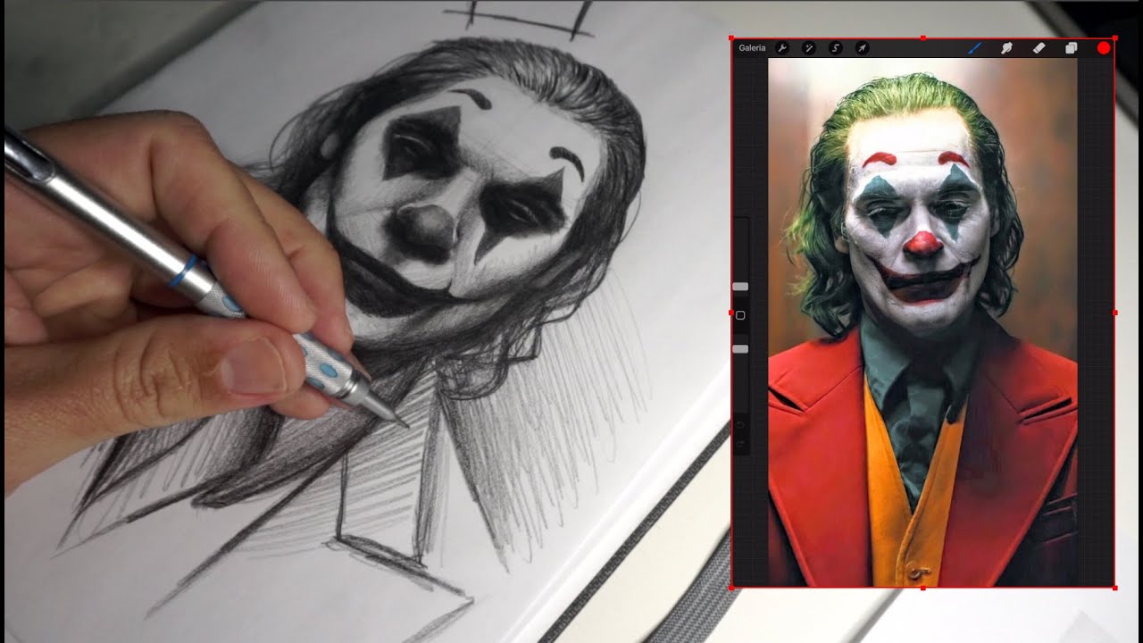 DESENHANDO O CORINGA AO VIVO - DESENHO 21/60