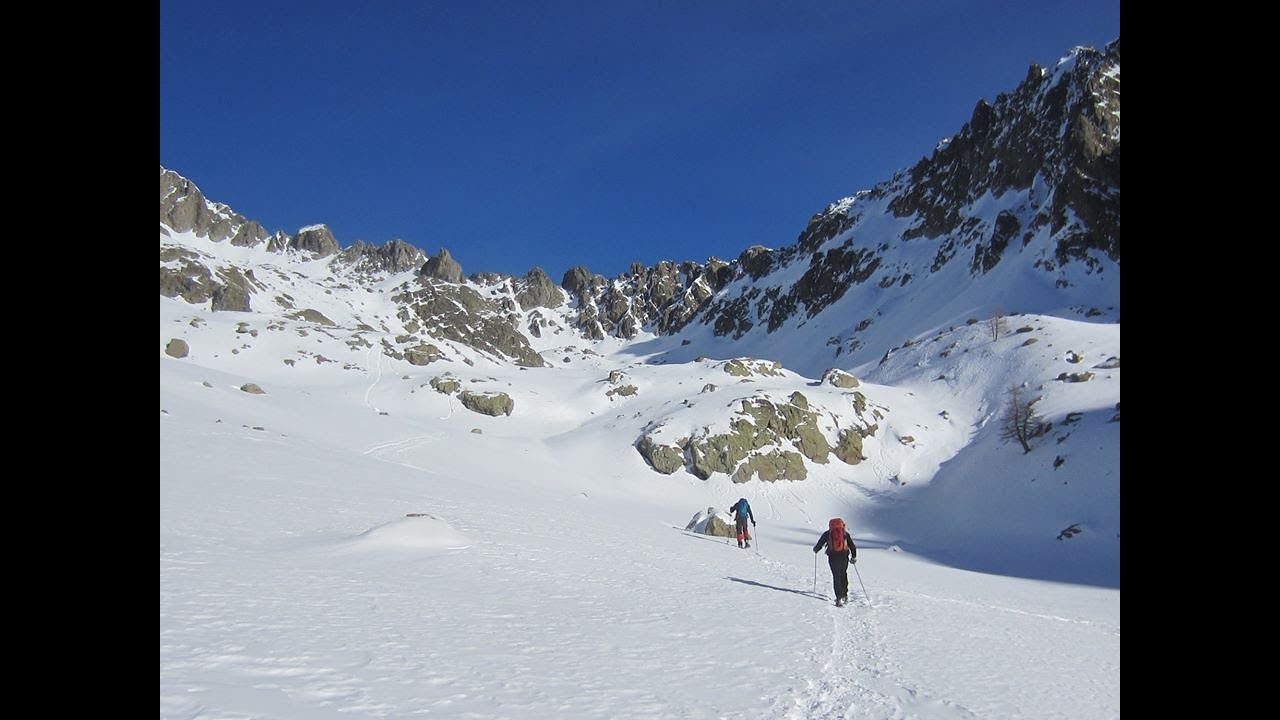 Dans la neige du MERCANTOUR - Le Lac de Trécolpas