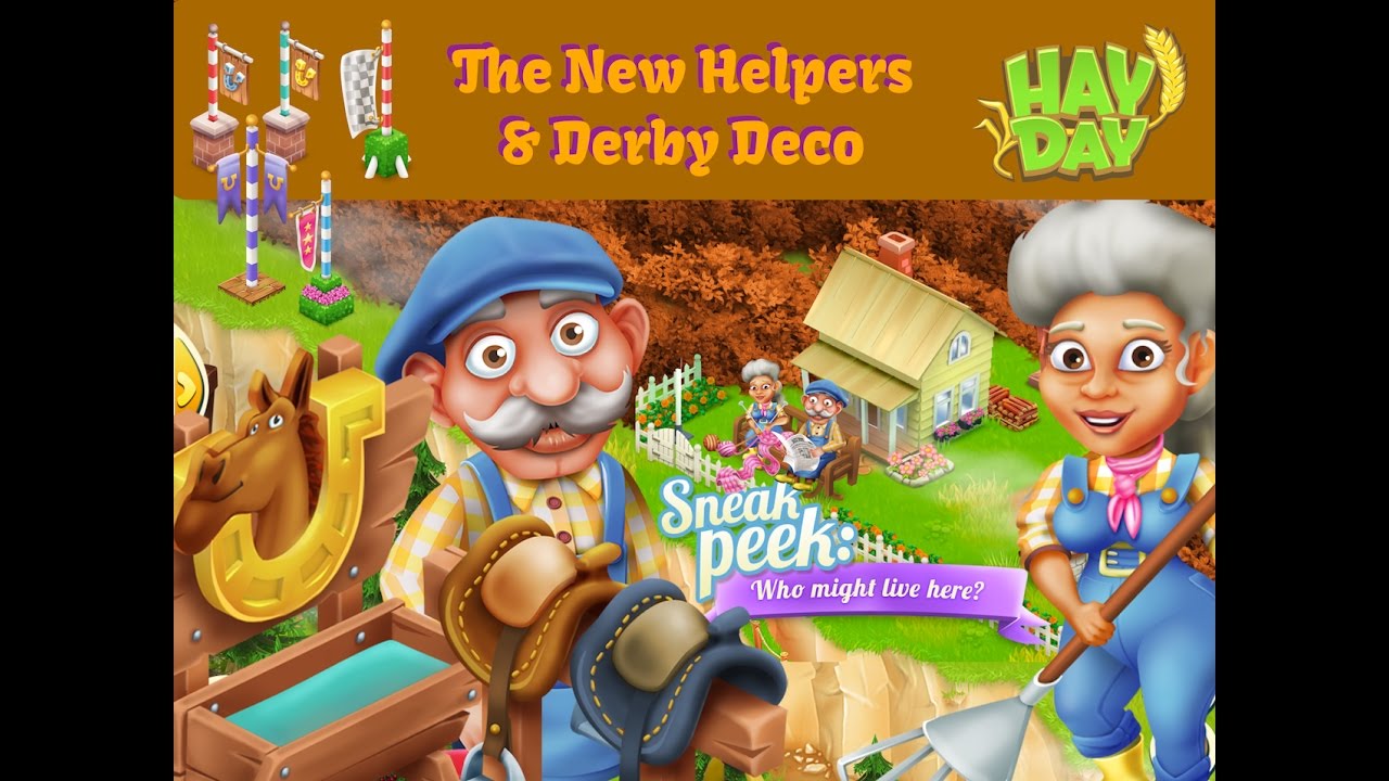 Hay Day - The New Helpers and Derby Deco, Plus Storage Exclusive