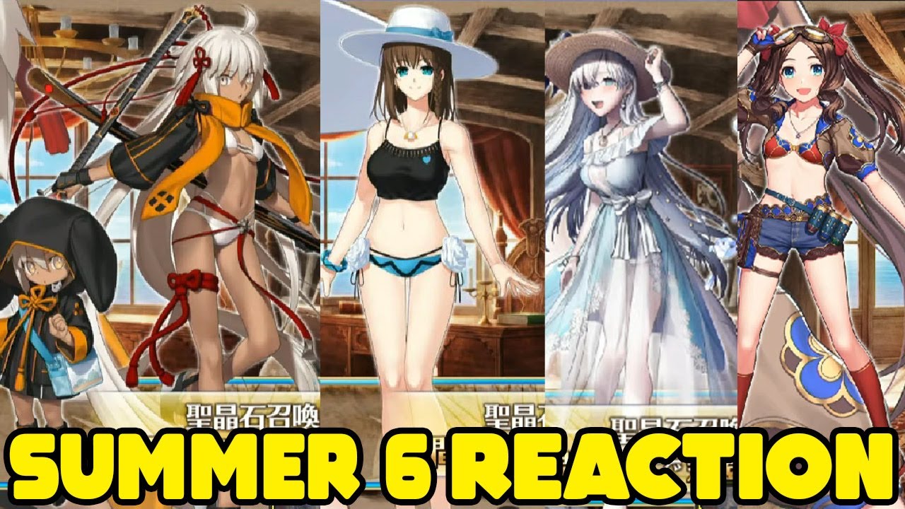 KITA REACTS Fate/Grand Order Summer 6 Servant Reveal!! Featuring  @Andraxxus   &  @HaseoAMV