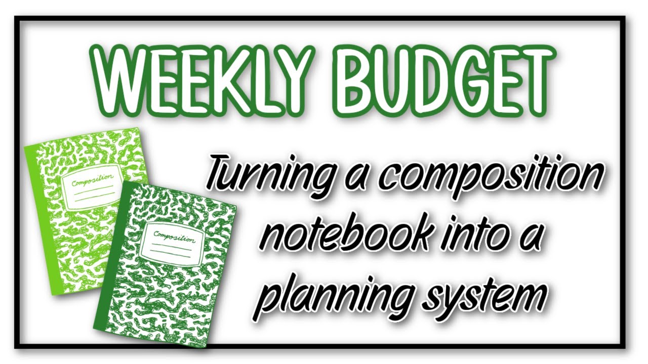 Weekly budgeting in a composition notebook is it possible? YES! Let me show you this layout.