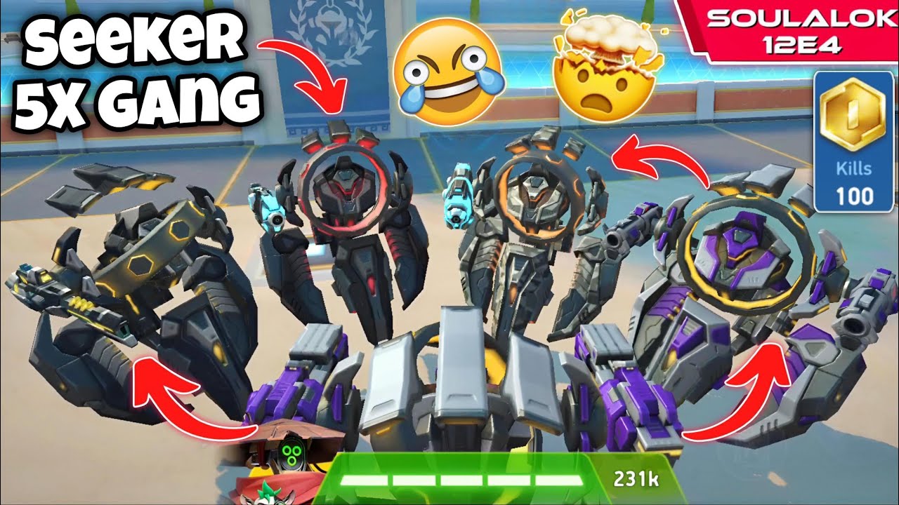 5x Mech Arena Seeker Gang Gameplay 🤩 - Mech Arena Seeker Challenge