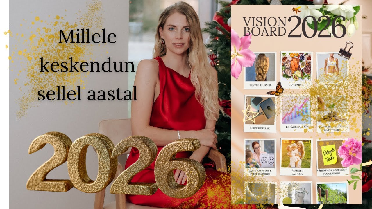 2026/1 VLOG Uue aasta eesmärgid ja vision board