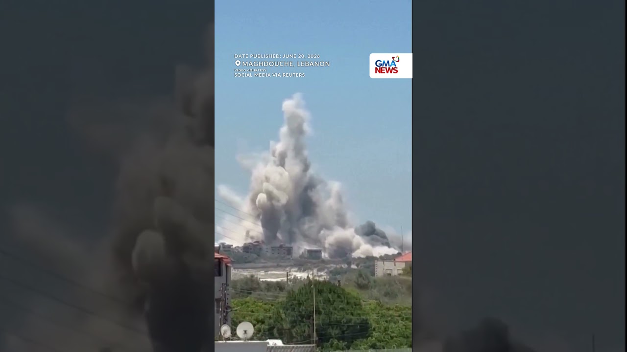 Smoke rises over Qennarit as strikes persist in Lebanon after ceasefire | GMA News