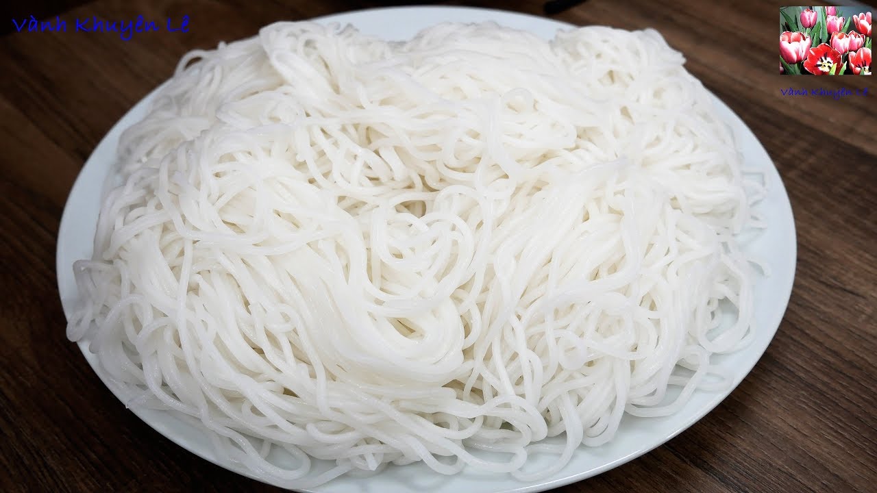 TỰ LÀM BÚN TƯƠI - KHÔNG PHỤ GIA - Cách làm Sợi Bún Bò ngon TUYỆT VỜI bằng Máy LÀM MÌ by Vanh Khuyen