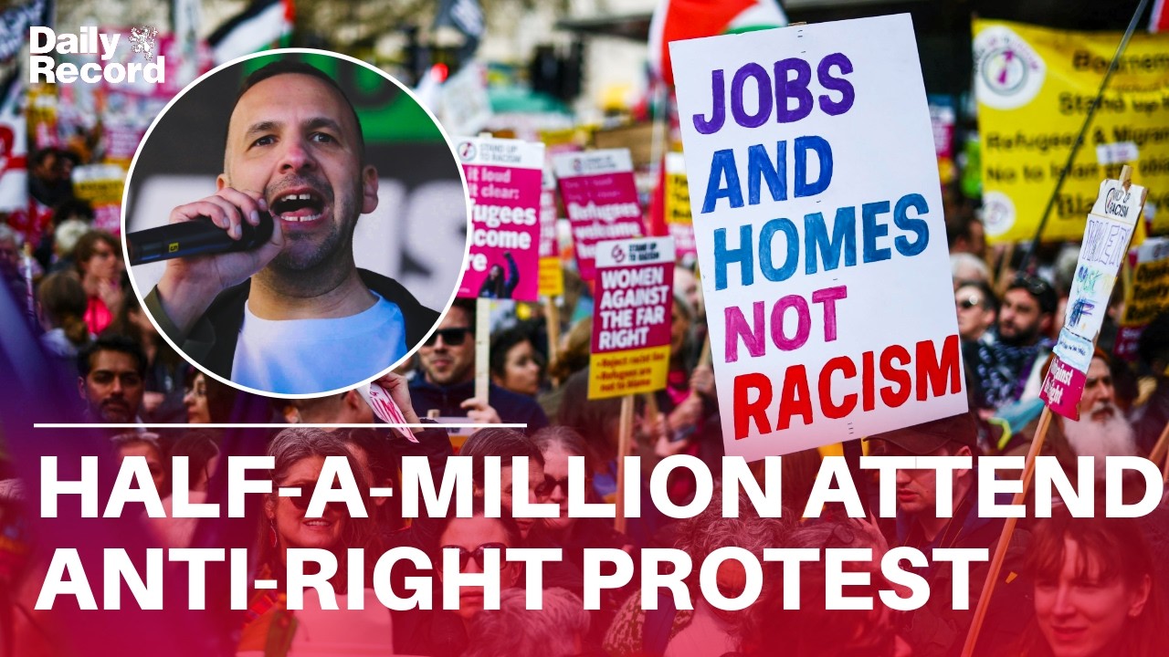 Half a MILLION join political leaders for BIGGEST-EVER anti-far right protest