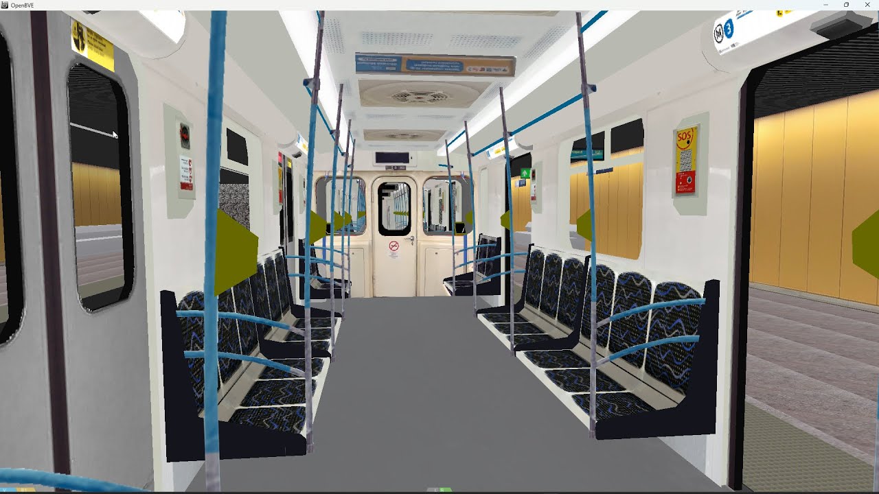 OpenBVE M3-as Metró [Kőbánya-Kispest - Újpest városkapu] with renovated stations