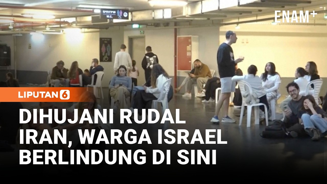 Rudal Iran Hujani Israel, Warga Tel Aviv Berlindung di Tempat Ini | Liputan6