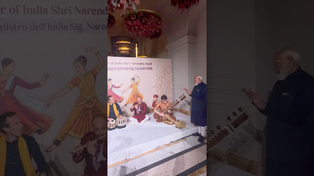 Rome resonates with Indian classical music during PM Modi&rsquo;s visit