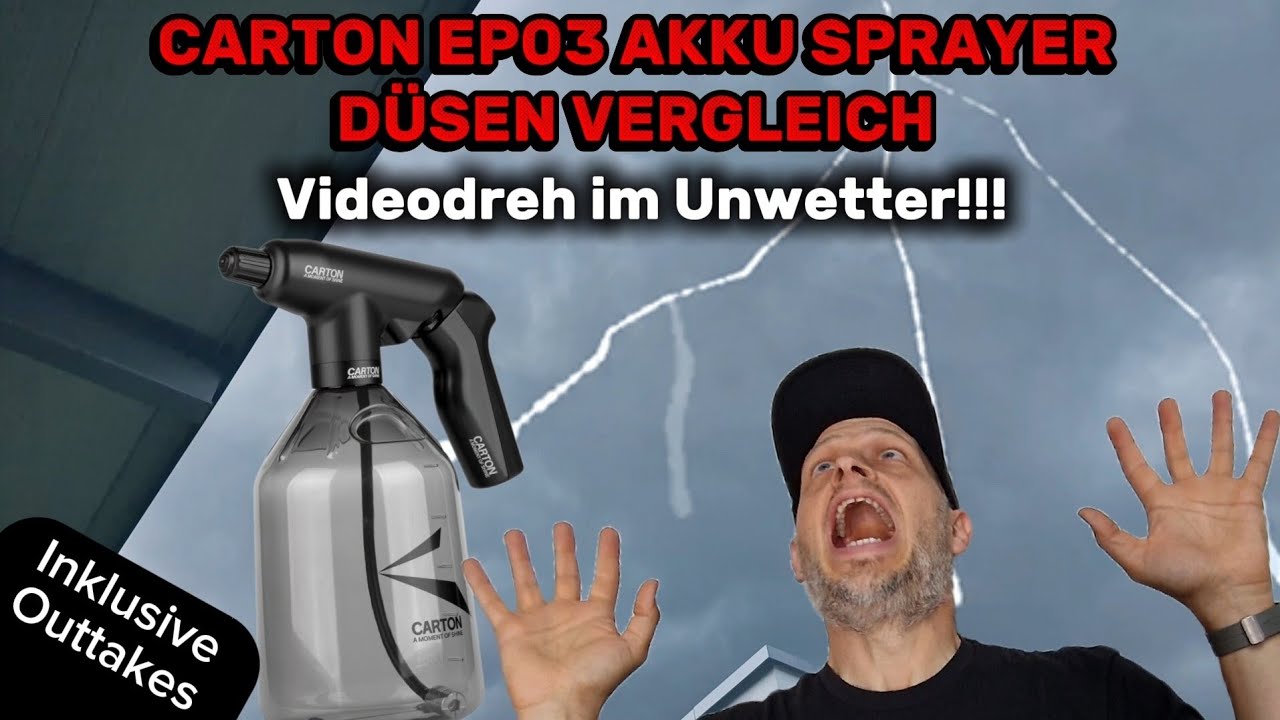 Carton EP03 Akku Sprayer - Demonstration der D&uuml;sen und Vergleich (+ Outtakes!) @carton_korea