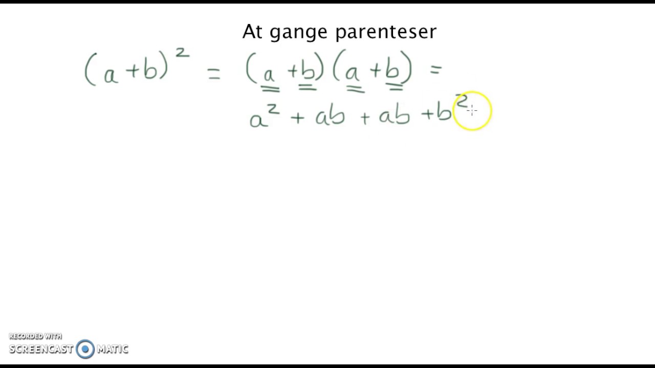 Reduktioner 16: at gange parenteser