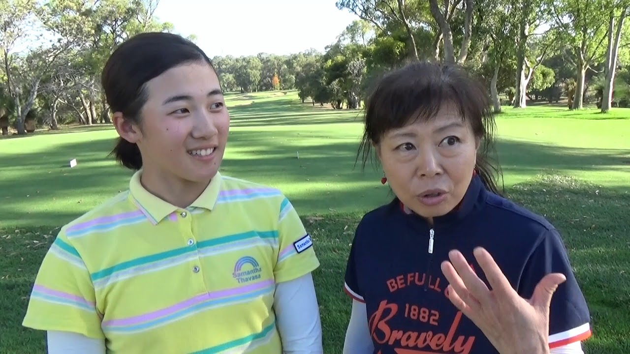 Suzuka Yamaguchi chats after winning the final of the 2018 Women’s Australian Amateur Championship