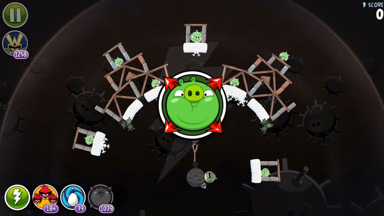Angry Birds Space Beta Prototype Danger Zone All Mirror levels [1080p]