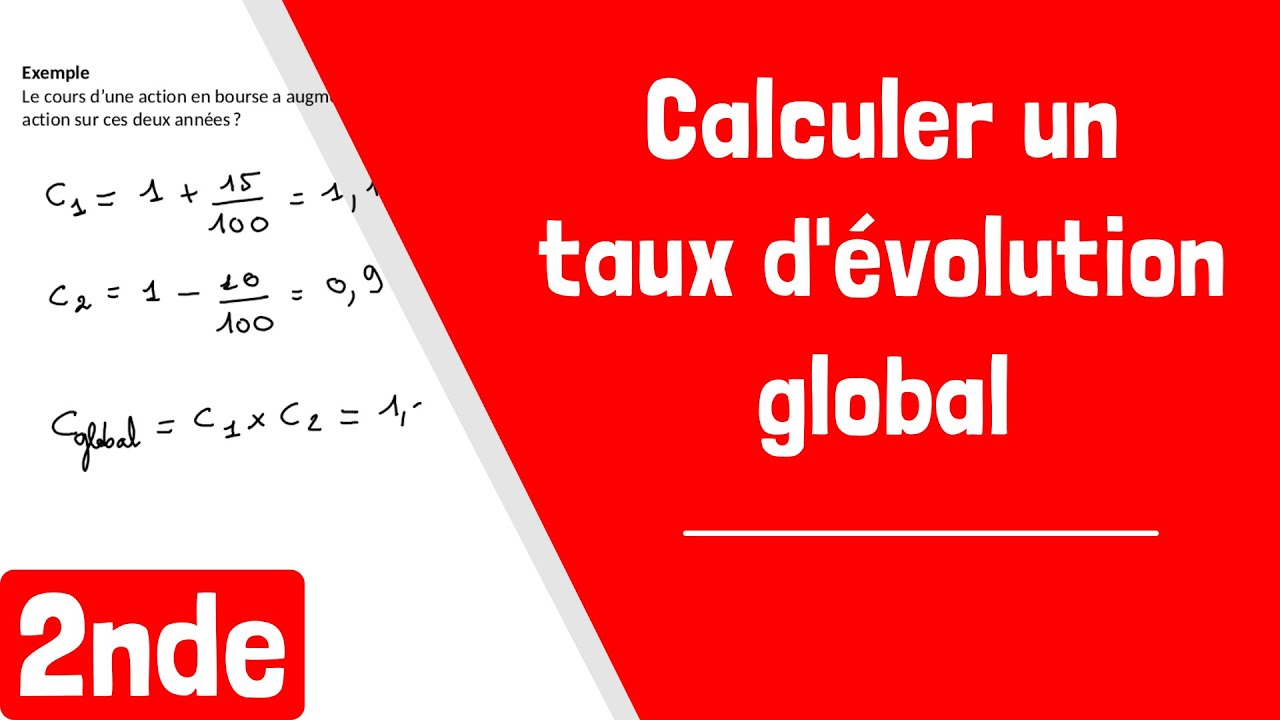 Comment calculer un taux d'évolution global ?