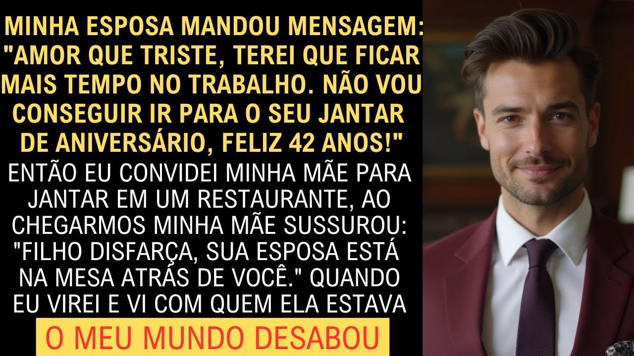 She said she was working on my birthday, but what I saw in that restaurant was devastating...