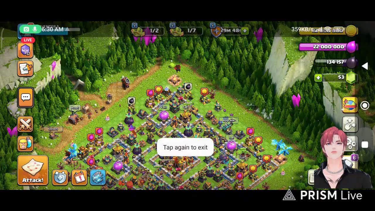 Live streaming of coc