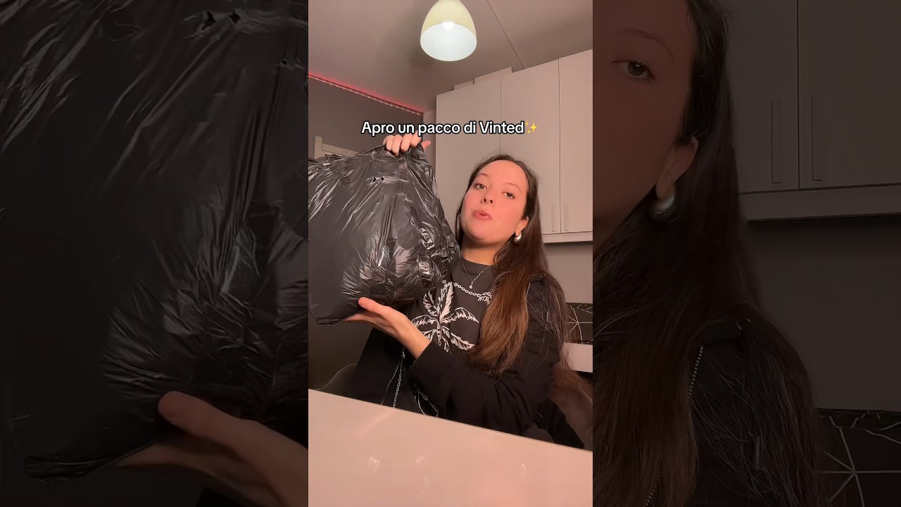 Apro un PACCO di VINTED nel sacchetto della spazzatura🥲🗑️