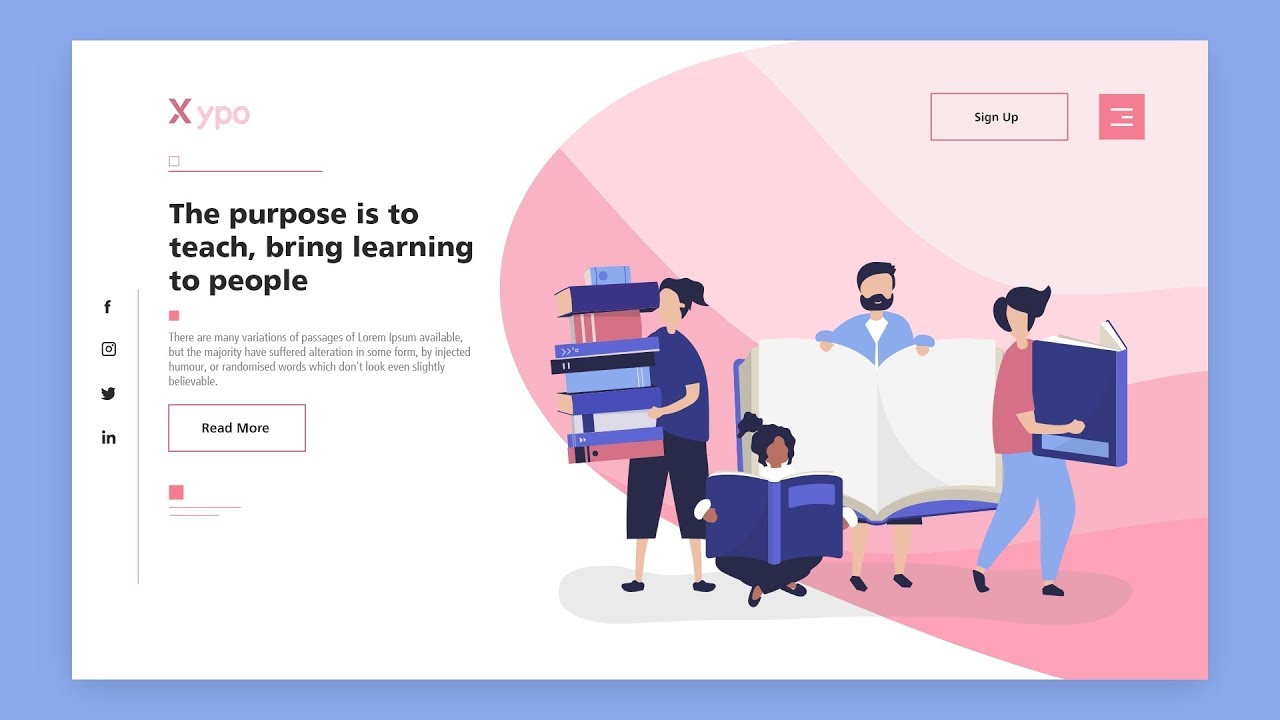 Website UI Design Tutorial | Full Website UI Design In Adobe XD | Web Designing