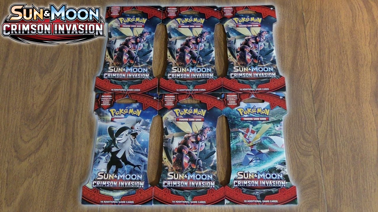 6 Crimson Invasion Booster Pack Opening