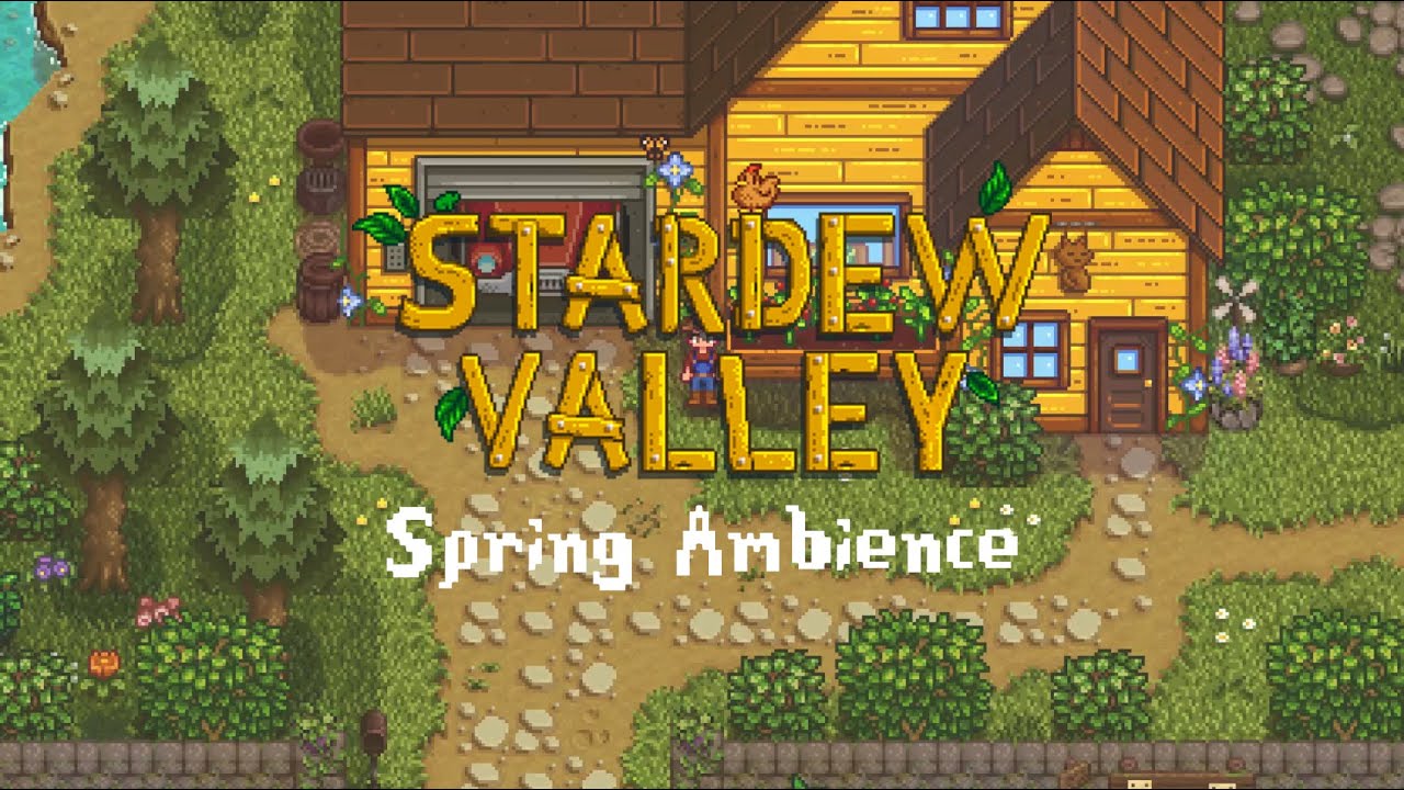 Relaxing Stardew Valley Music | With Spring Ambience