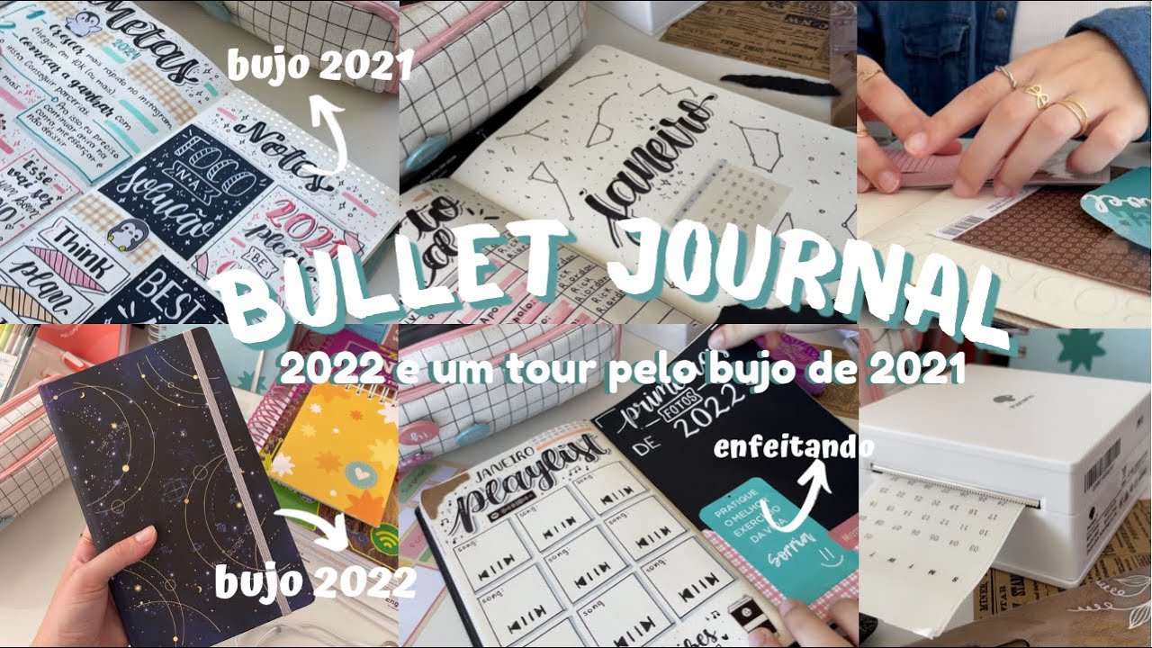 Meu bullet journal de 2022 - e um tour pelo meu bujo de 2021