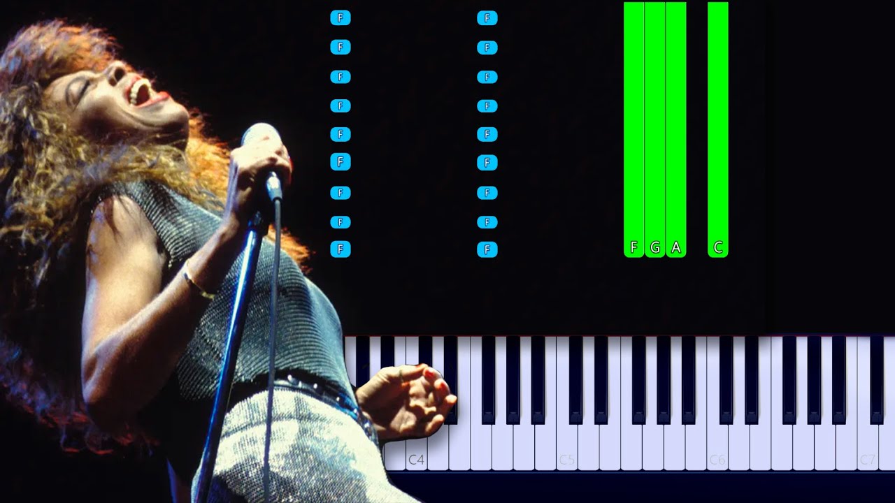 Tina Turner - The Best Piano Tutorial