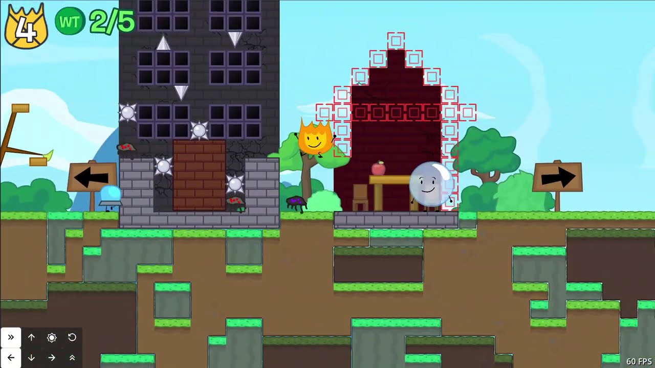 Difficulty 2 Levels | BFDI: Branches