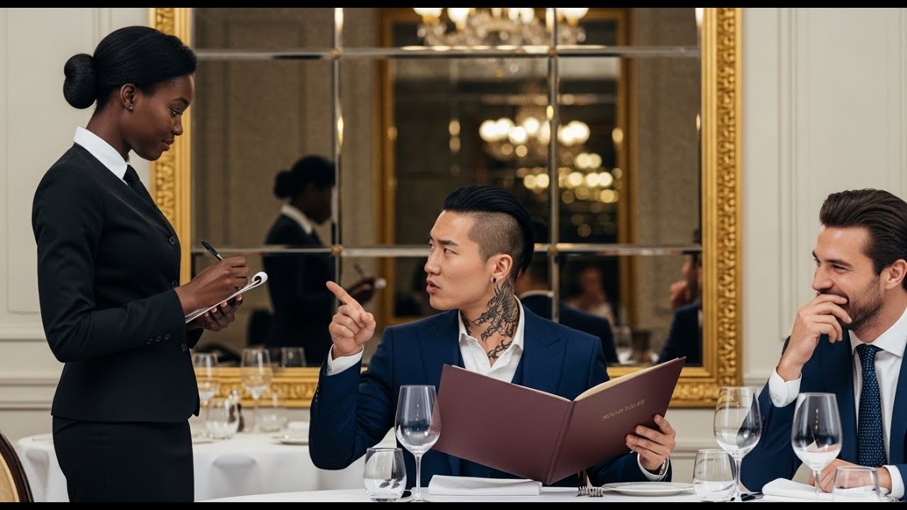 Korean Mafia Boss Orders in a Foreign Language to Humiliate the Waitress — He Froze at Her Reply