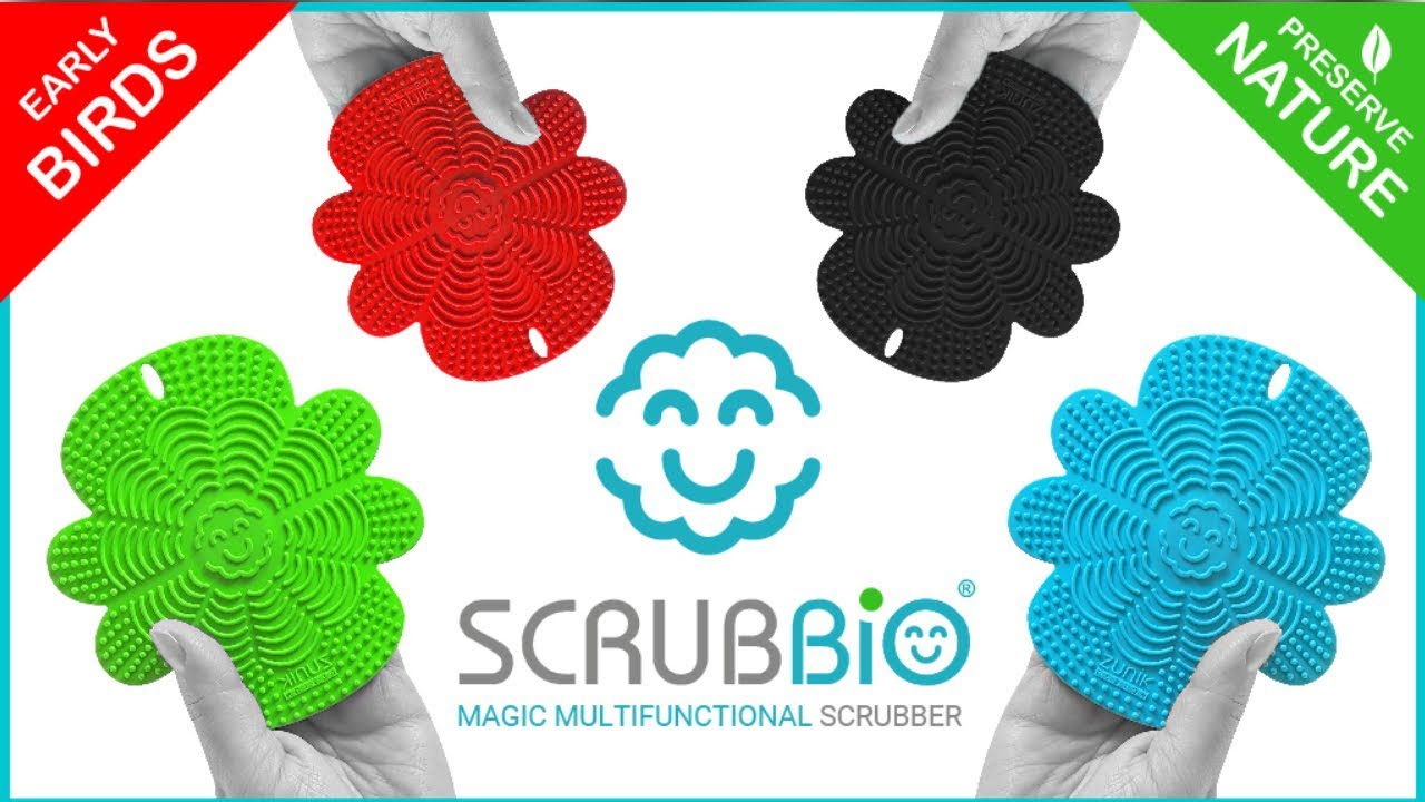 SCRUBBIO 8-in-1: Eco Multifunctional Magnetic Silicone Brush