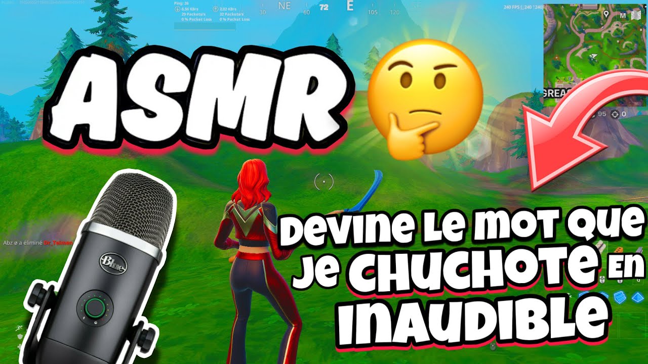 ASMR Français • DEVINE LE MOT QUE JE CHUCHOTE EN INAUDIBLE ! 😴 (niveau difficile) #2