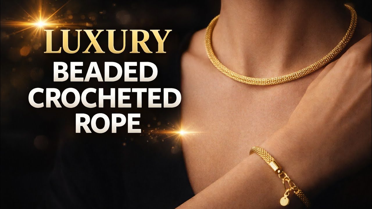 Beaded Crochet Rope | Luxury Miyuki 11/0 Necklace & Bracelet Tutorial