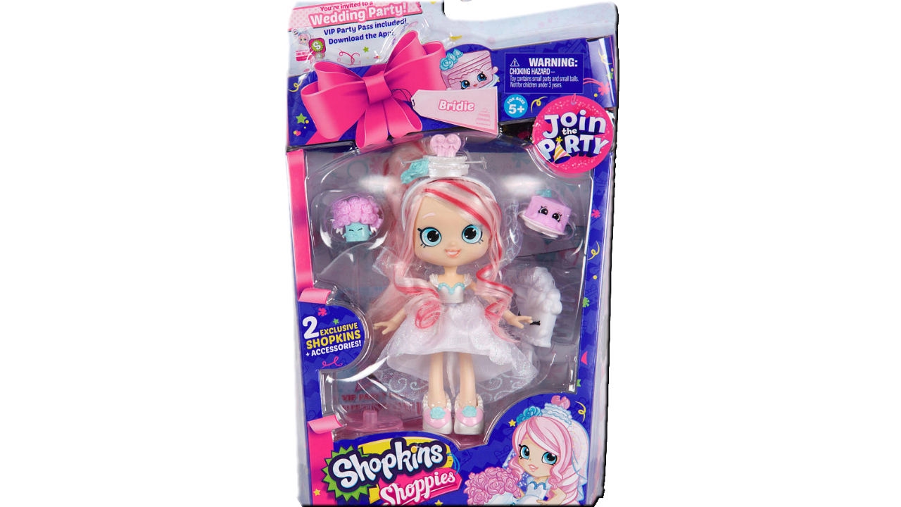 Shopkins Season 7 Join the Party Shoppies Doll Wedding Party Bridie Unboxing Review