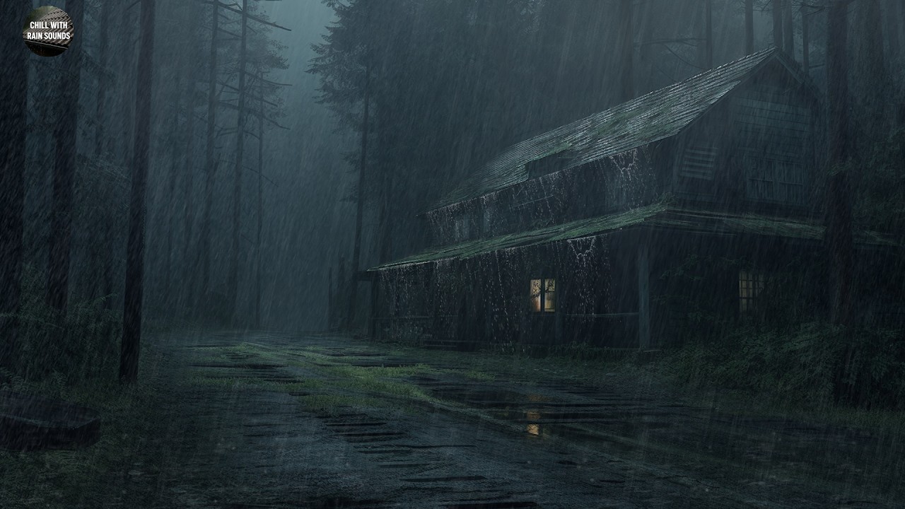 Deep Sleep with Heavy Rain in the Forest | Say Goodbye to Insomnia, Focus with Natural Sounds
