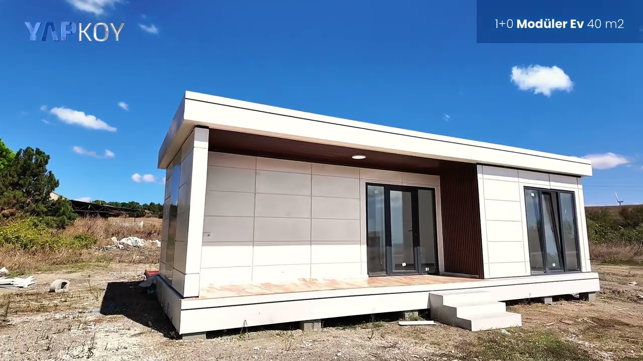 YAPKOY 1+0 Mod&uuml;ler Ev 40 m2 #yapkoy #mod&uuml;lerev