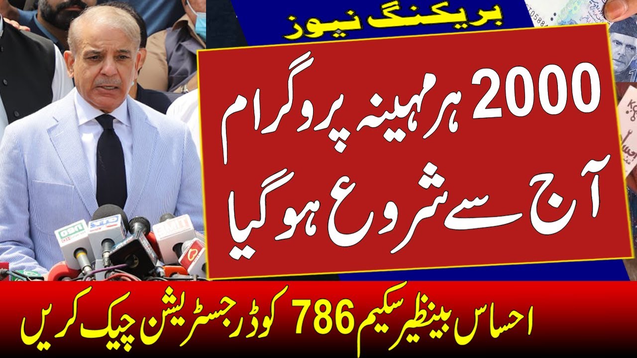 786 Program Online Registration Check | Ehsaas Program 786 | 786 Program Check | 786 program | 2000