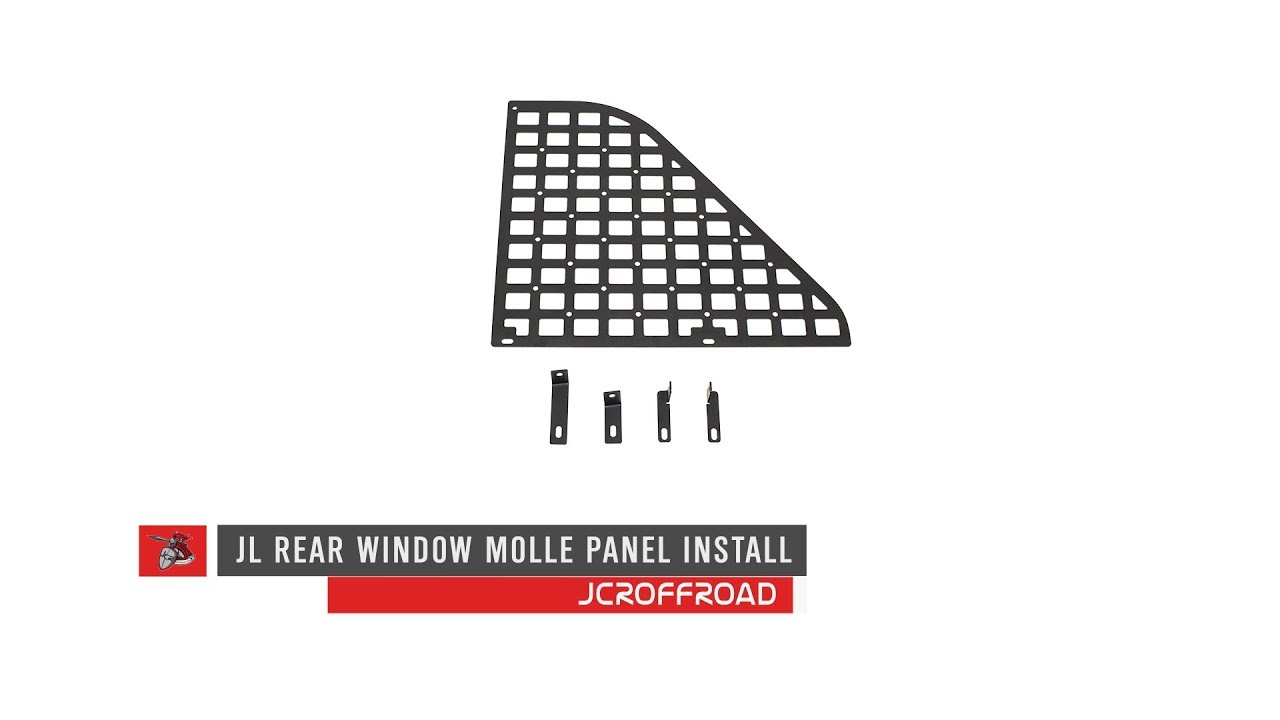 JL Rear Window MOLLE Panel Installation