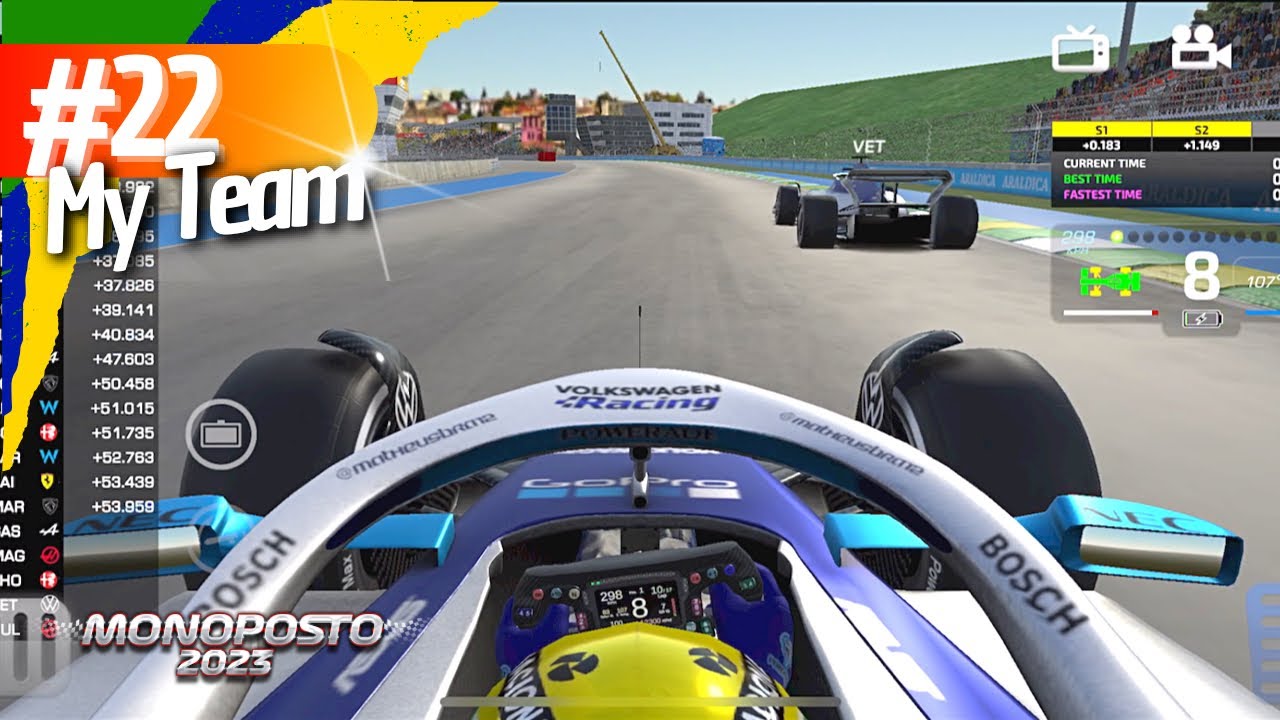 MONOPOSTO 23 - MY TEAM | #22 GP DO BRASIL 25% 🇧🇷- VETTEL MUITO MAL NO NOSSO GP EM CASA!